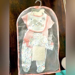 0-3month 6 piece outfit baby shower gift girl newborn